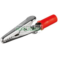 Krokodilklemme mit Schraube, Rot - L&aum gallery