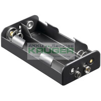 4x C (Baby) Batteriehalter, Schwarz - Dr gallery