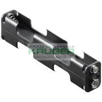 4x AA (Mignon) Batteriehalter, Schwarz - gallery