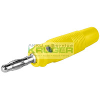 Bananen-Stecker, Gelb - mit Querloch 4 m gallery