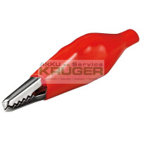 Krokodilklemme, Rot - Länge 48 mm gallery