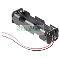 8x AA (Mignon) Batteriehalter, Schwarz - gallery