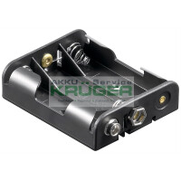 3x AA (Mignon) Batteriehalter, Schwarz - gallery