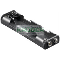4x AA (Mignon) Batteriehalter, Schwarz - gallery