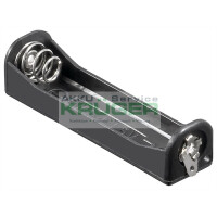 1x AAA (Micro) Batteriehalter, Schwarz - gallery