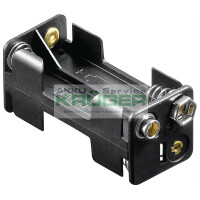 4x AAA (Micro) Batteriehalter, Schwarz - gallery