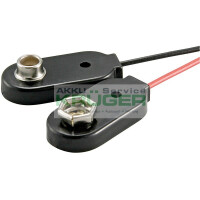 1x 9V Block Batteriehalter, Schwarz - lo gallery